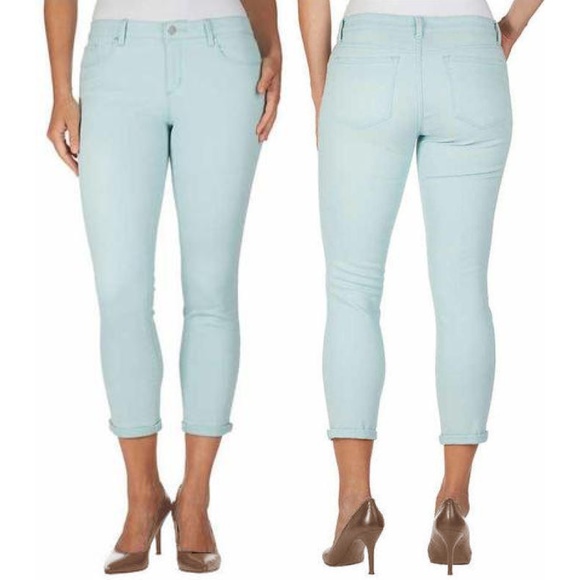 Jessica Simpson Blue Rolled Crop Skinny Jean NWT - Picture 8 of 8